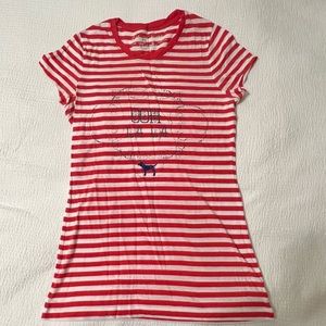 Red and White striped T-shirt